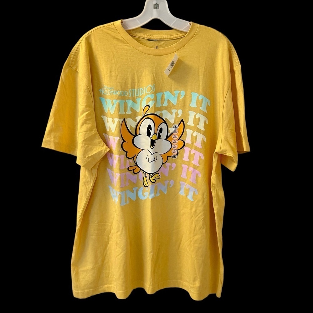 Men’s Disney Hollywood Studios Orange Bird Yellow T-Shirt - Size XL - NWT